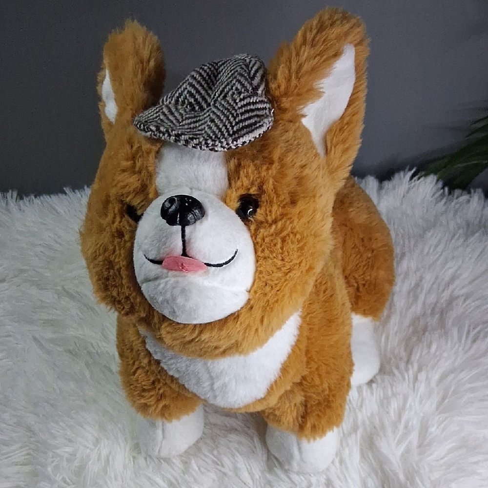 Corgi Doggy Adorable Brown and White Stuffed Animal  Toy